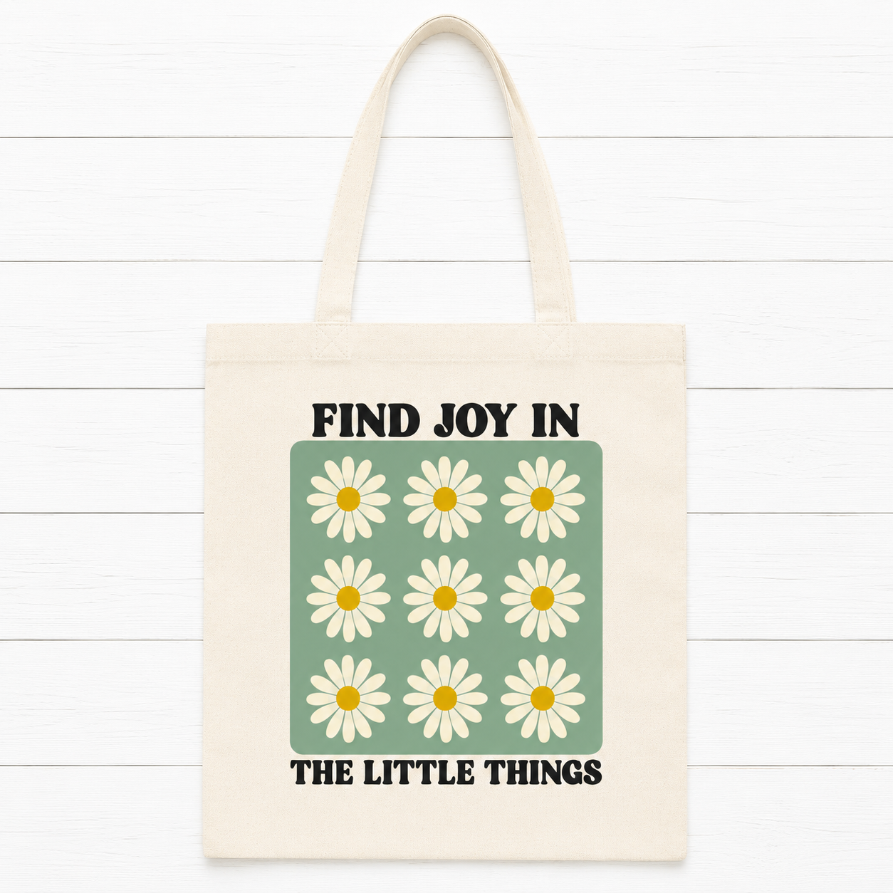 Find Joy Sunflower Tote Bag