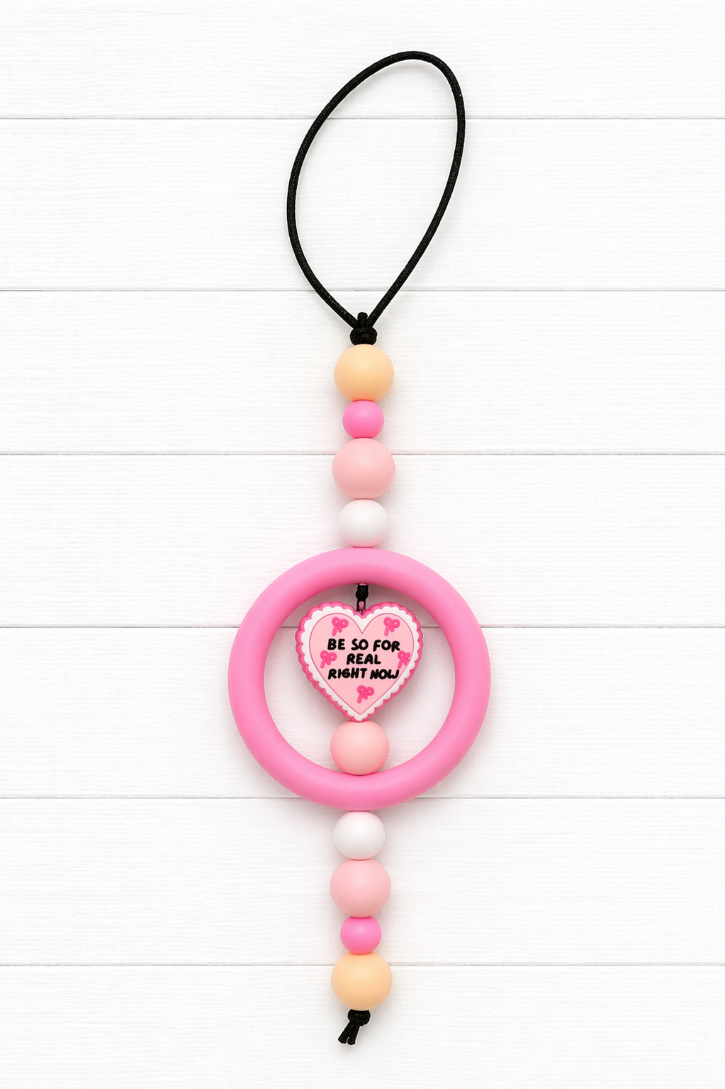 Car mirror beaded hanger