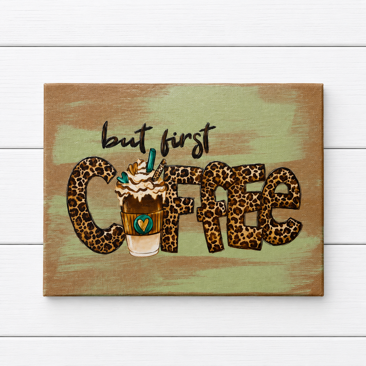“But First Coffee” Hangable Canvas