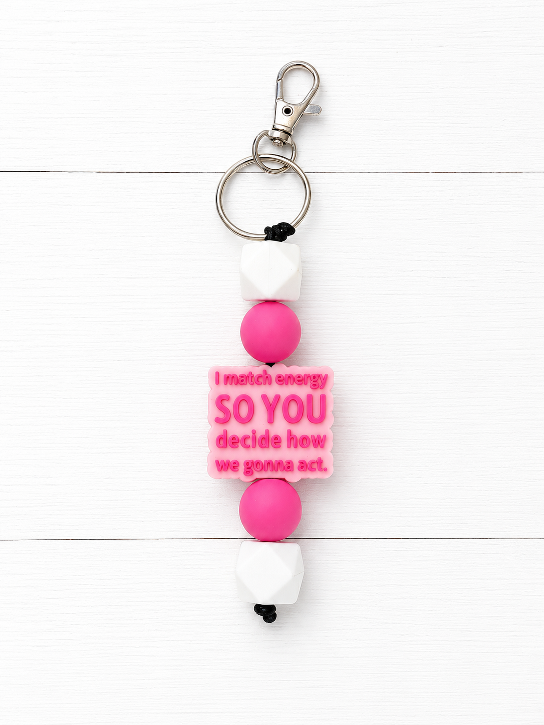 Matching Energy Beaded Keychain/ Bag Charm