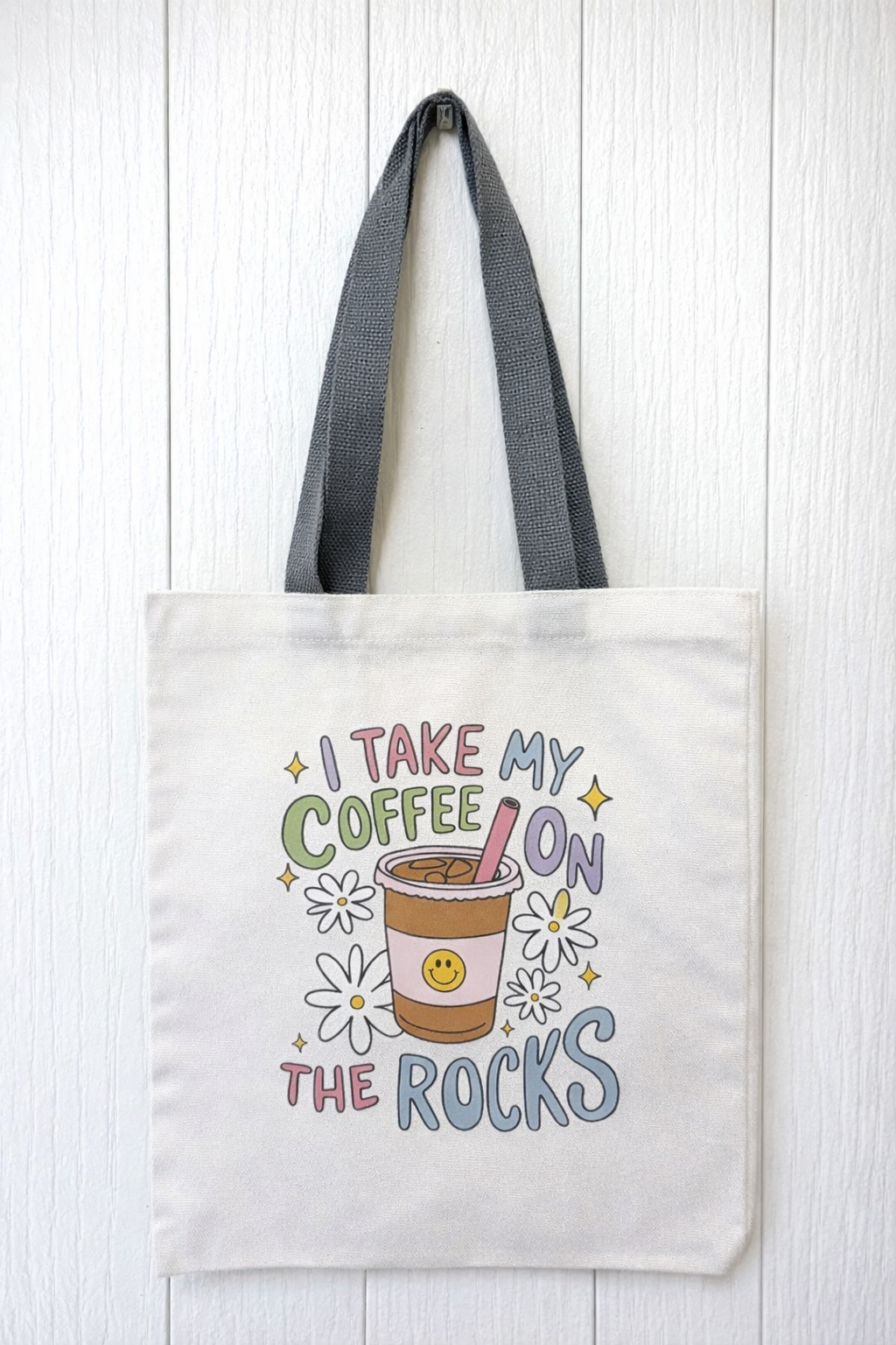 “Coffee On The Rocks” Tote Bag