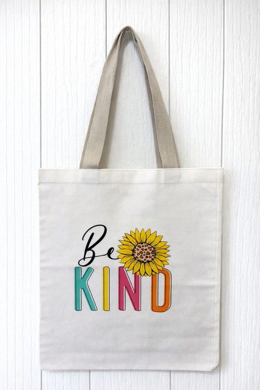 “Be kind” Sunflower Tote Bag