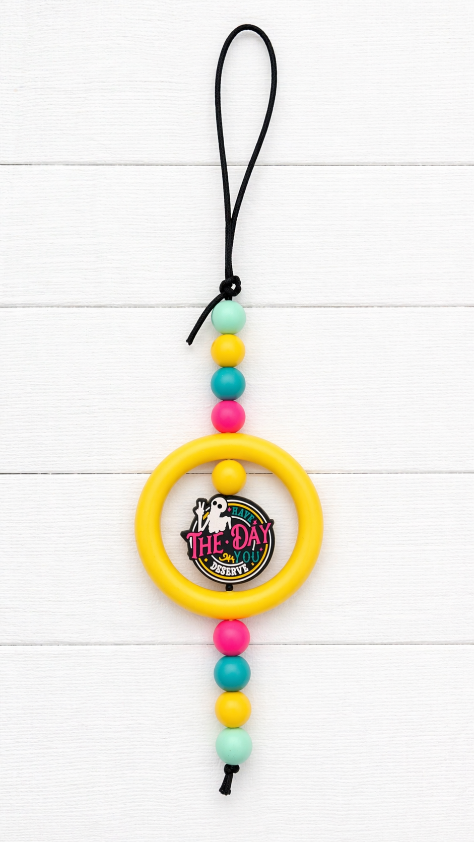 Car mirror beaded hanger