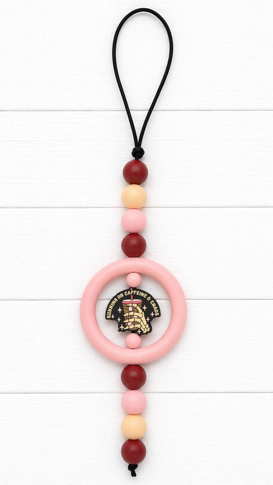 Car mirror beaded hanger