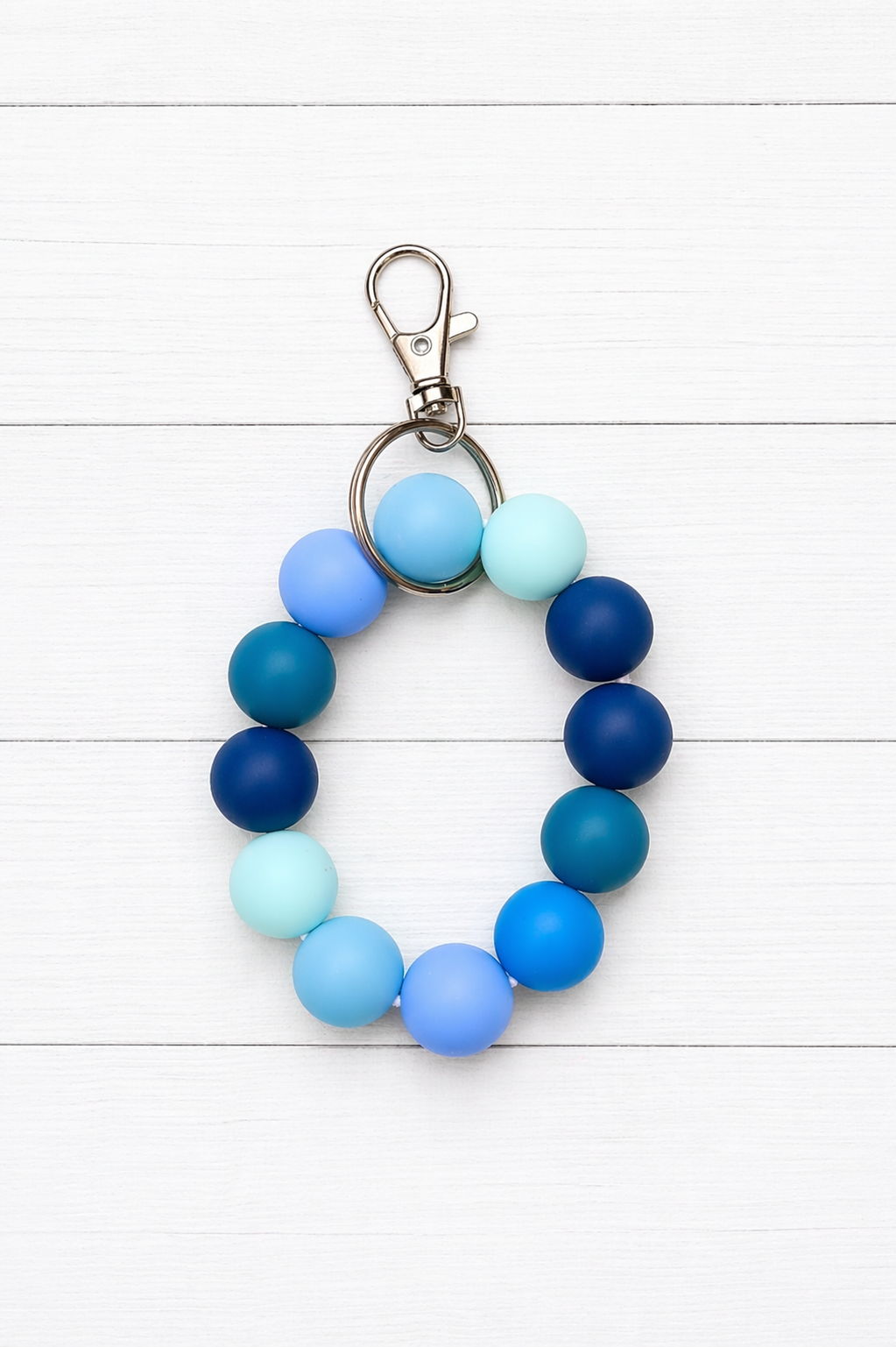 Coastal Breeze Beaded Keychain Wristlet