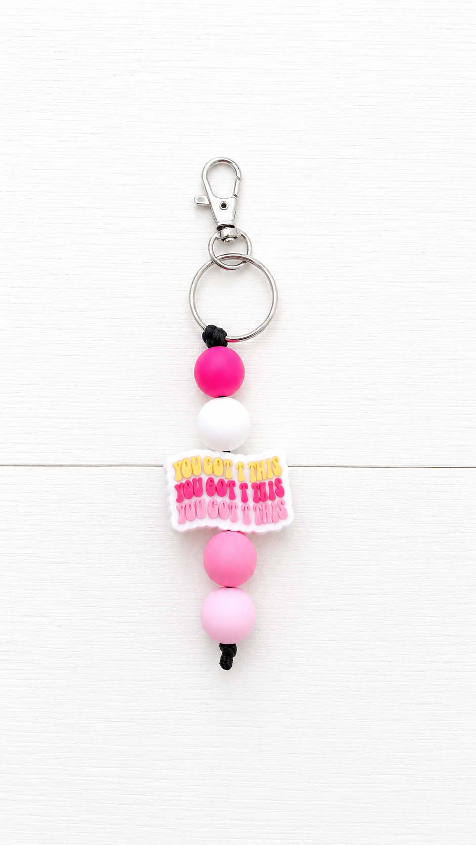 “You Got This” Beaded Keychain/ Bag Charm