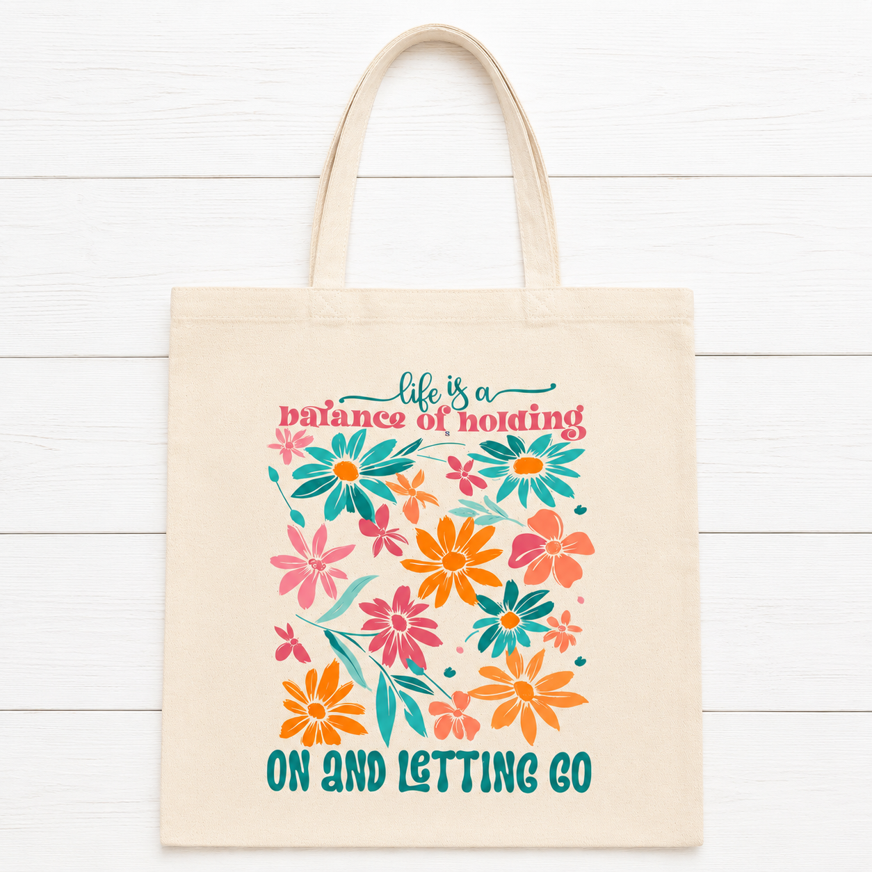 Life Is A Balance Tote Bag