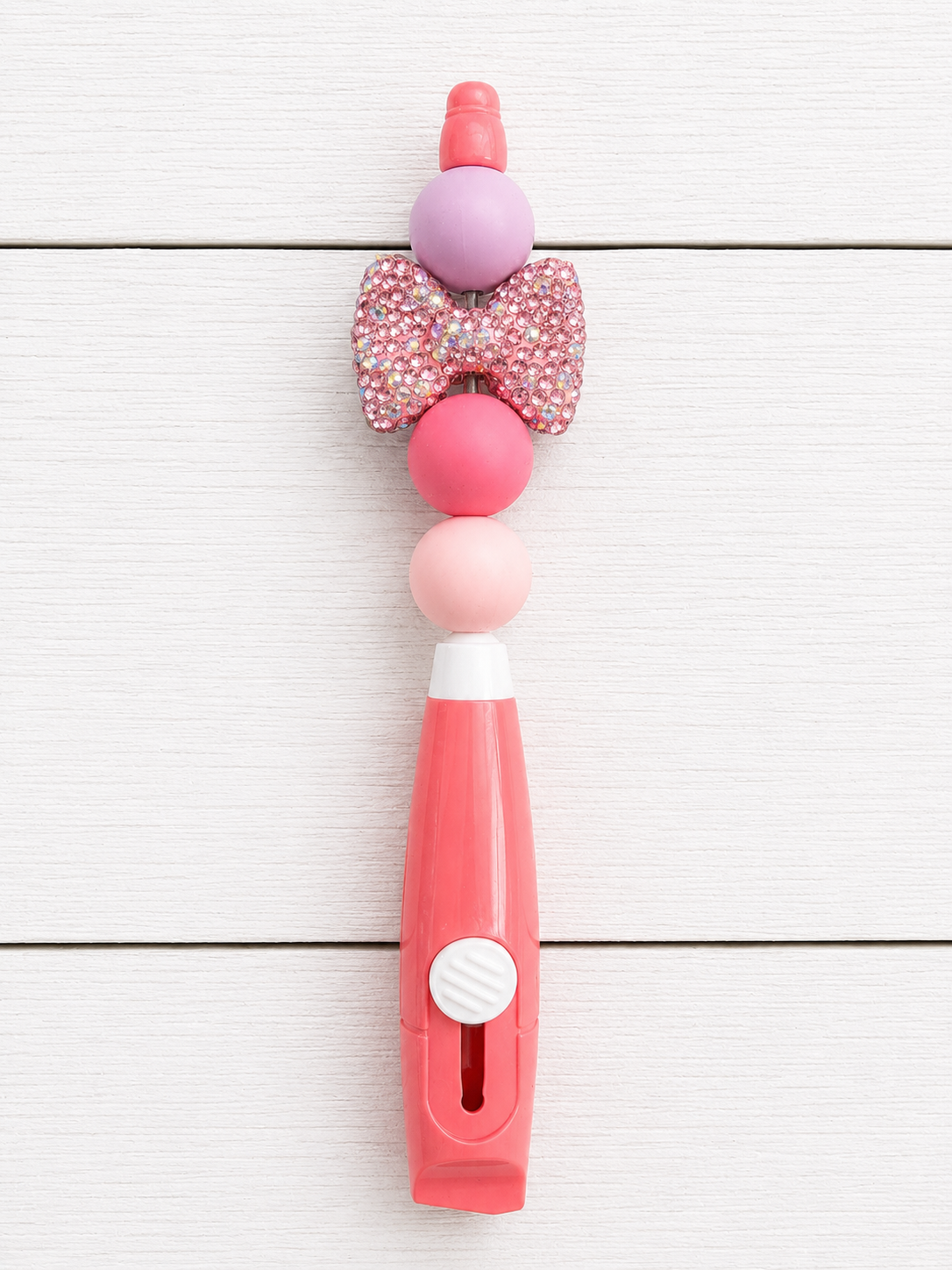 Pink Rhinestone Bow Box Opener