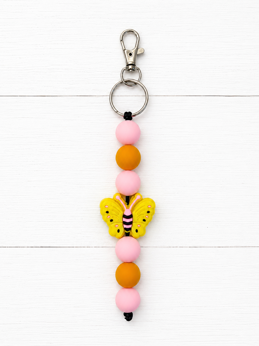 Butterfly Beaded Keychain/ Bag Charm
