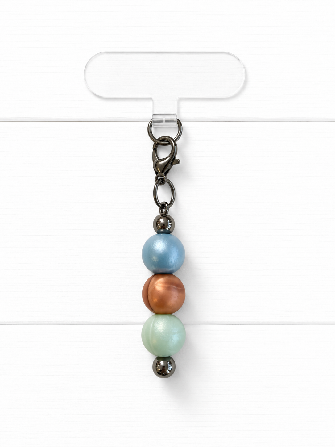 Costal Pastel Beaded Phone Charm